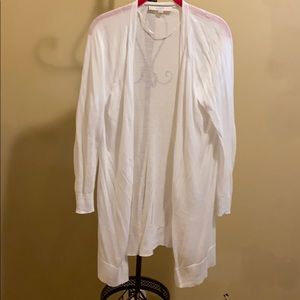 Sheer White Loft Cardigan